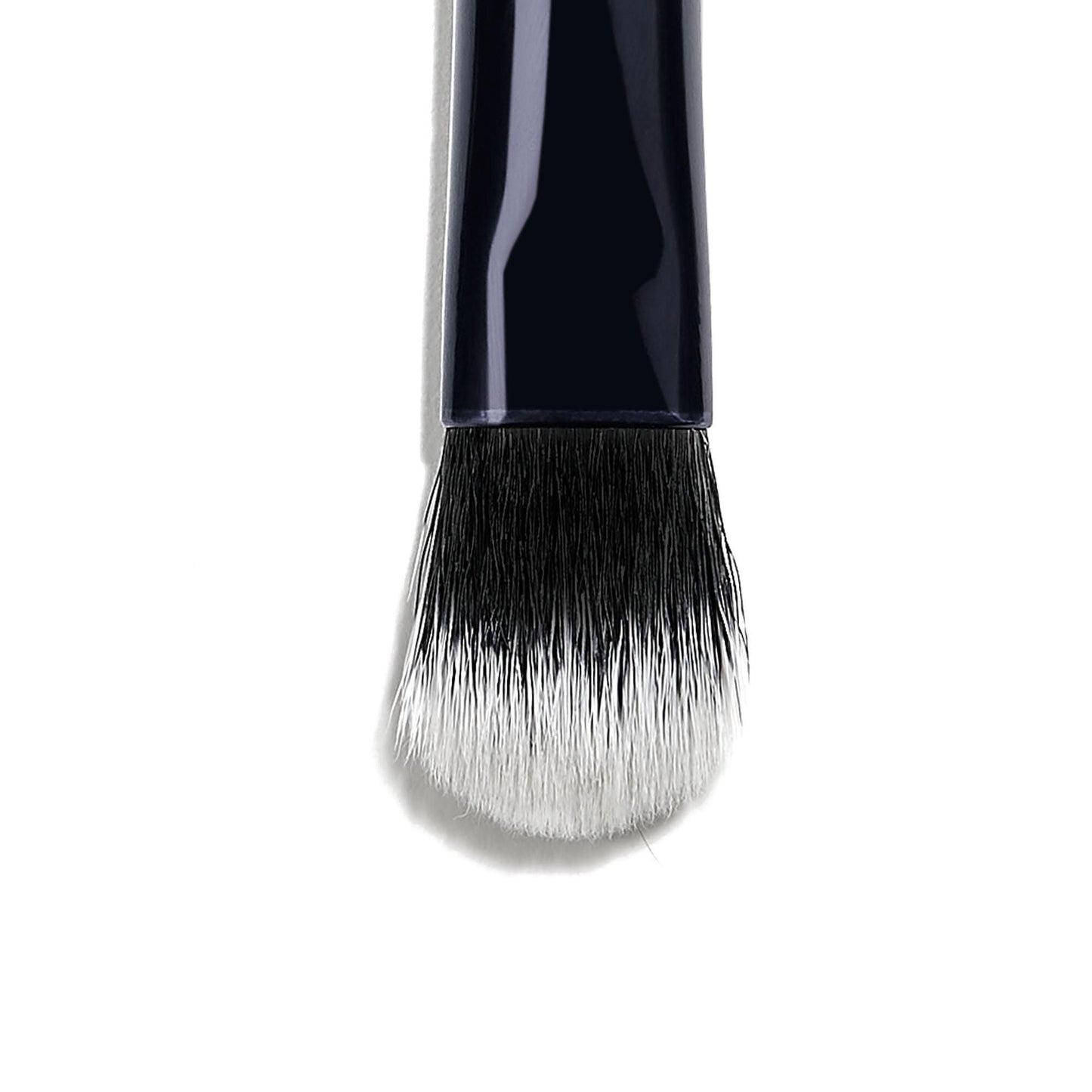 Lune+Aster Eyeshadow Duo Brush | Dual-Ended Brush To Apply And Blend Eyeshadow. Made with Alumium Handle, Vegan Bristles.