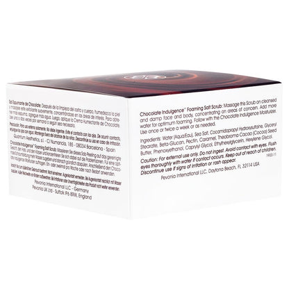 Pevonia Chocolate Indulgence Foaming Salt Scrub, 5 oz.