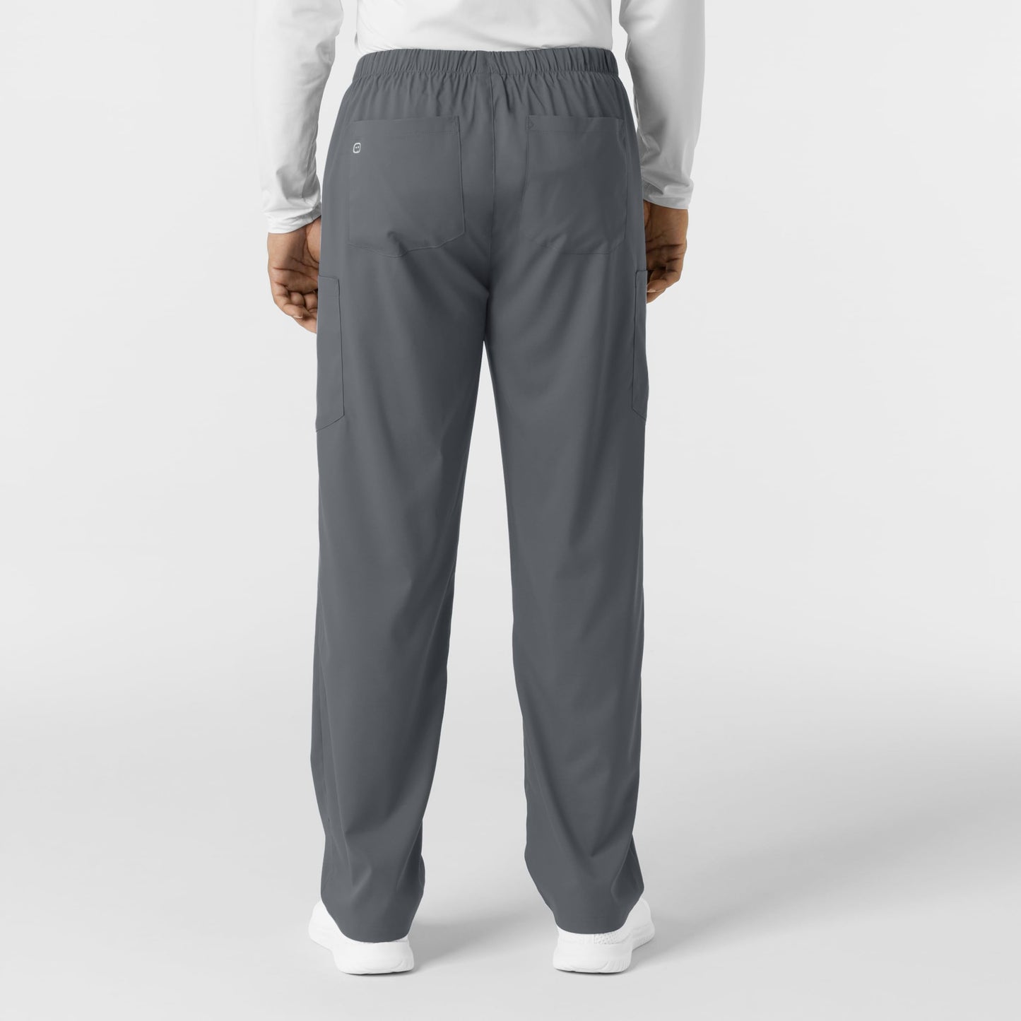 Wink Scrubs Unisex, Boundless, Straight-Leg Pants with Tuck-in Drawstring and 6 Pockets, Pewter, S Tall