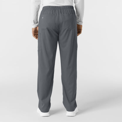 Wink Scrubs Unisex, Boundless, Straight-Leg Pants with Tuck-in Drawstring and 6 Pockets, Pewter, S Tall