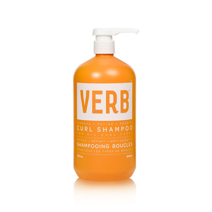 VERB Curl Shampoo - Curl Shampoo for All Curl Types – Gentle Cleanse to Nourish Curls - Vegan, No Parabens or Harmful Sulfates