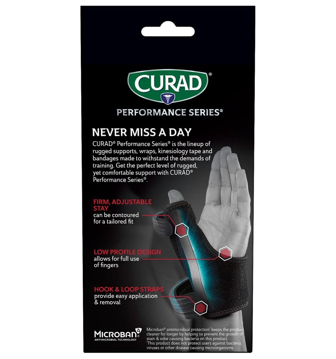CURAD Performance Series Thumb Support, Reversible, Universal