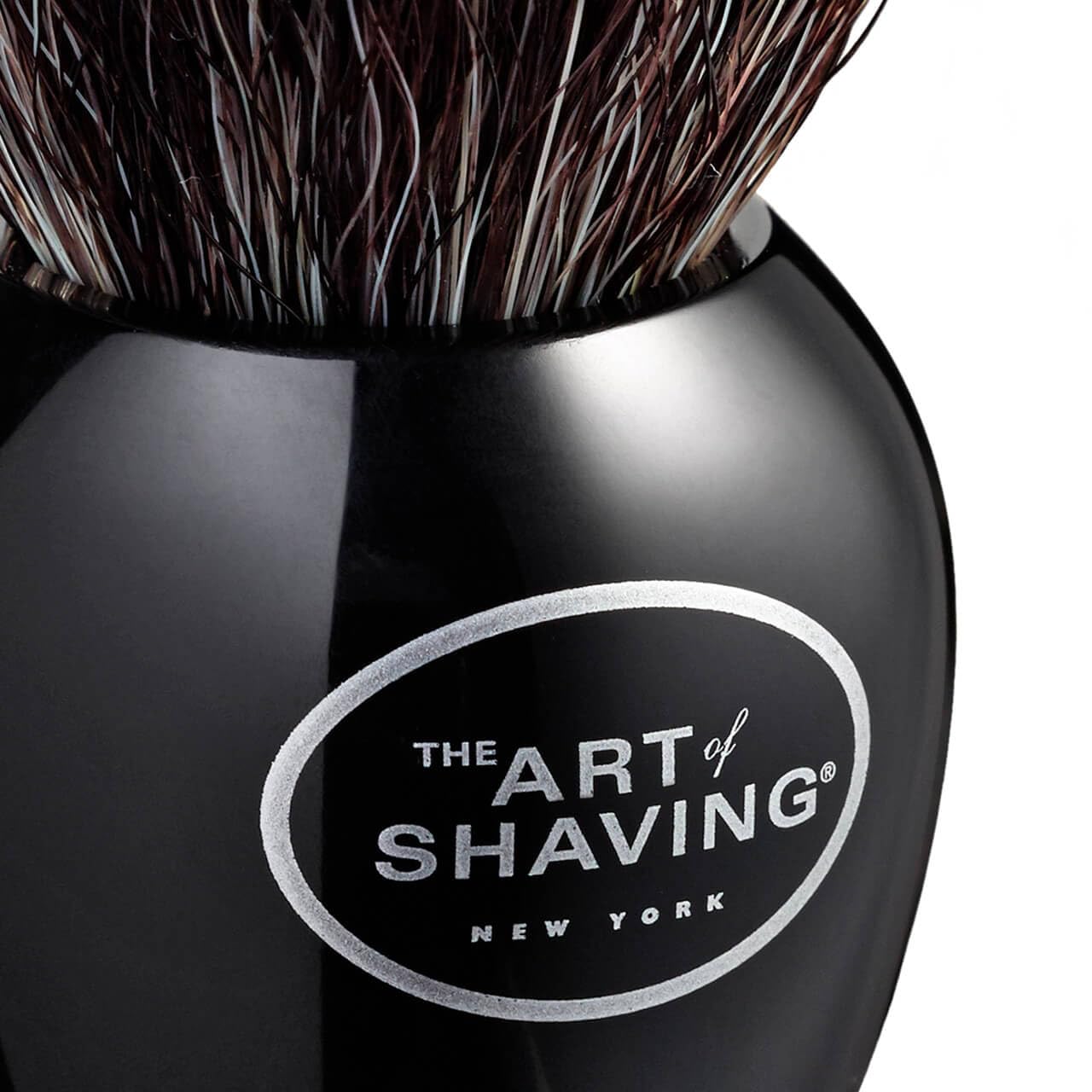 The Art of Shaving Original Shaving Brush - Pure Black – Features Premium Synthetic Fibers For a Rich, Foamy, Lather