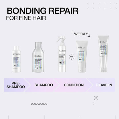 Redken Acidic Bonding Concentrate Shampoo For Damaged Hair Repair - Strengthens and Repairs Weak and Brittle Hair, Sulfate-Free, With Citric Acid