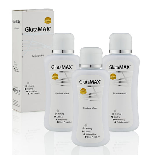 Tone and Firm Feminine Wash, Daily Hygiene with Glutathione Tea Tree and Collagen Intimate Cleanser for Women - 50ml x 3 Bottles