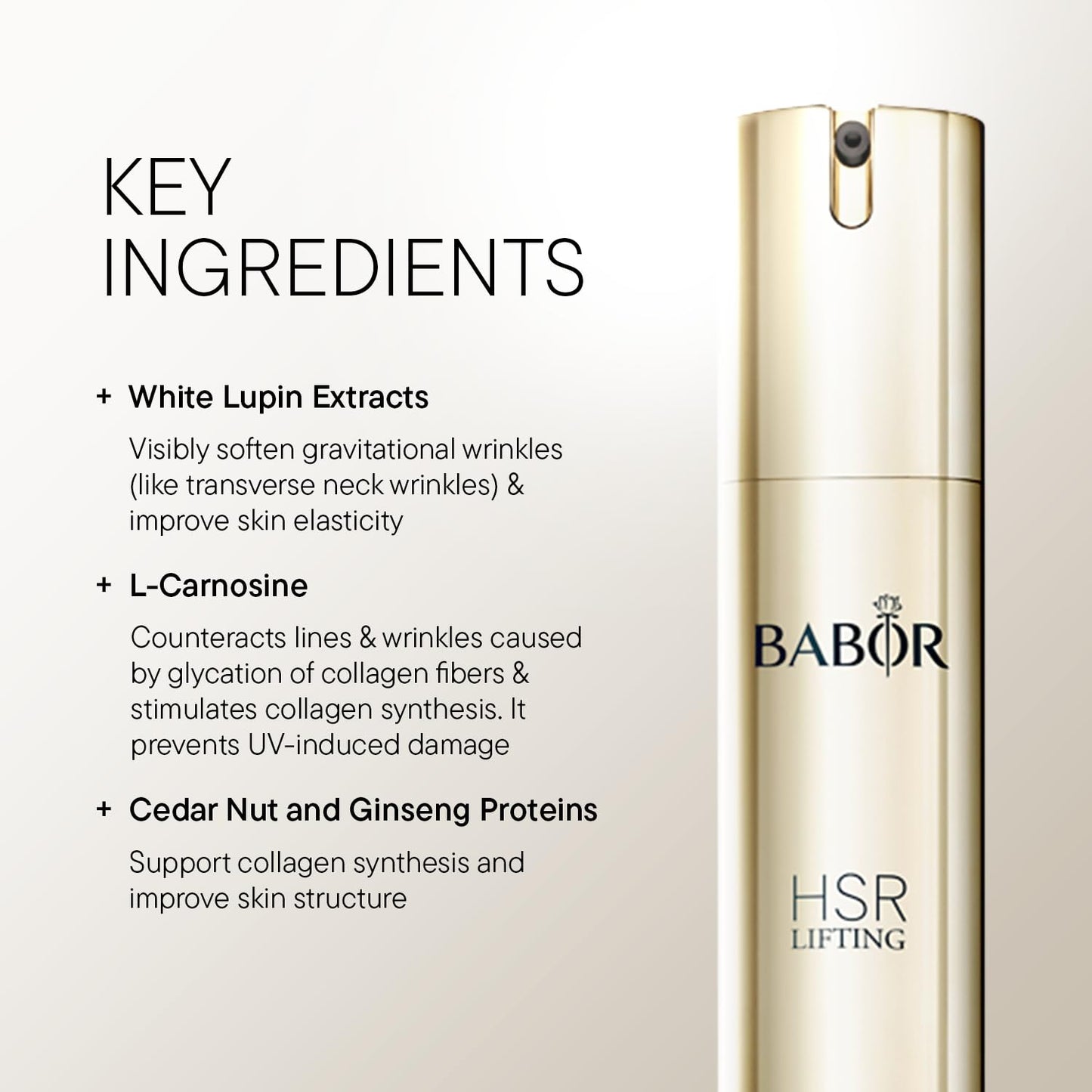 BABOR HSR Lifting Neck and Décolleté Cream | Luxurious Anti Aging Cream to Minimize Lines and Wrinkles | Evens Skin Tone, Reduces Hyperpigmentation | Tightening for Lifting | Clean and Vegan