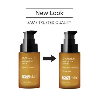 PCA SKIN Vitamin C Quench Antioxidant Protective Face Serum - Anti Aging Hydrating Facial Corrector with Hyaluronic Acid for Fine Lines & Wrinkles, Recommended for Oily & Acne-Prone Skin (1 fl oz)