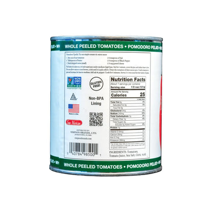 SMT San Merican Tomato Whole Peeled Tomatoes, 28 oz