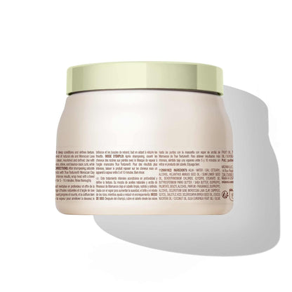 Mizani True Textures Moroccan Clay Steam Mask - Deeply Conditions & Nourishes With Coconut Oil, For Curly Hair