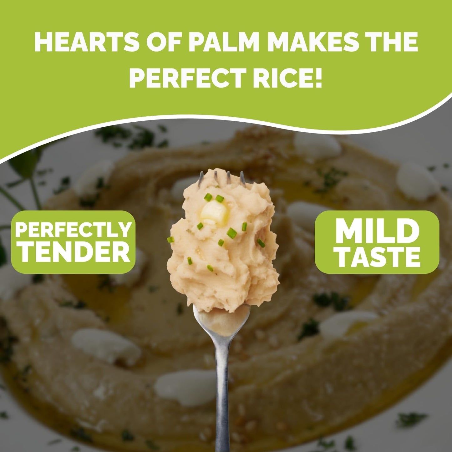 Palmini Cheddar & Jalapeno Mashed |Low Carb, Low Calorie Hearts of Palm Mashed| 8g of Net Carbs, 70 Calories Per Serving | As Seen on Shark Tank | Ready-to-Eat | (8 Ounces Pouch (Pack of 6)