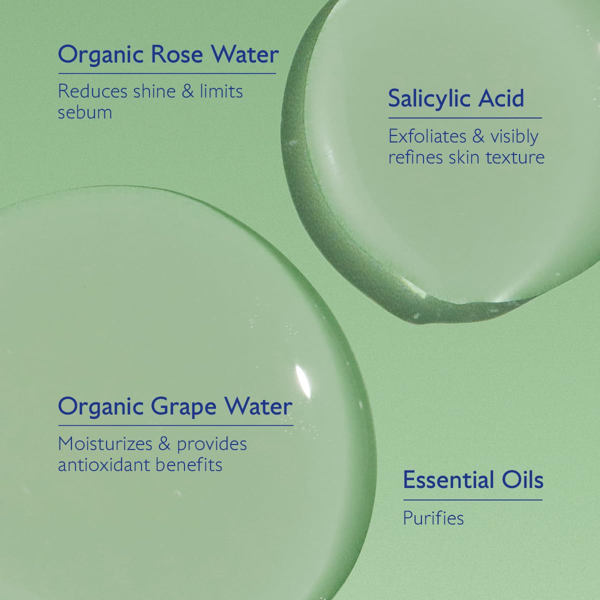 Caudalie Vinopure Salicylic Acid Pore Minimizing and Exfoliating Toner with Organic Rose Water