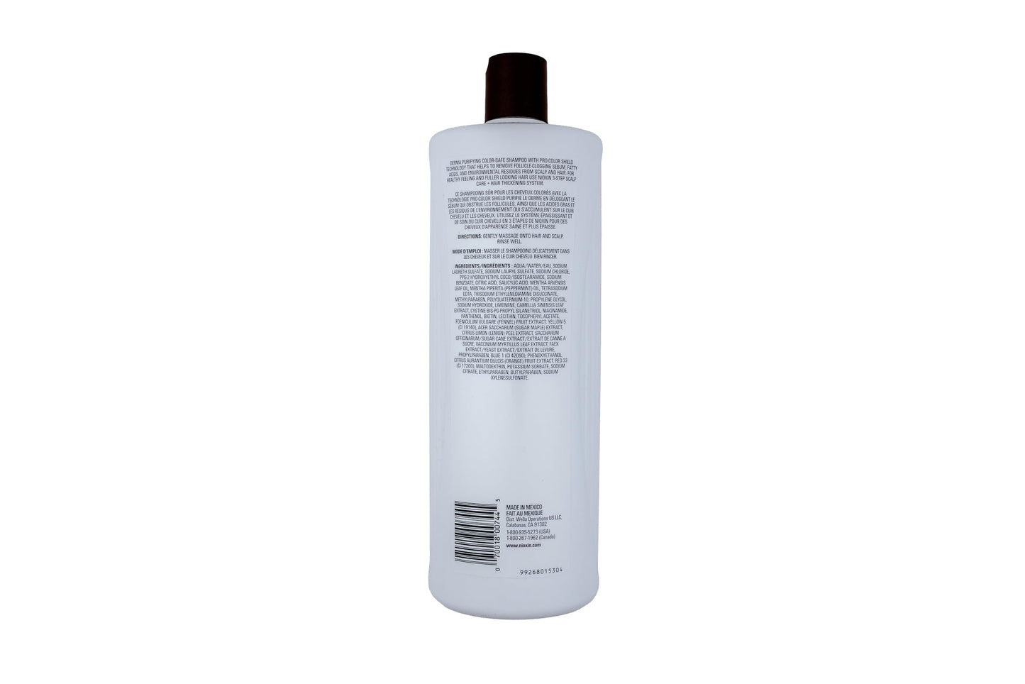 Nioxin System 2 Scalp + Hair Thickening Shampoo for Natural Hair with Progressed Thinning | Cleanse & Boost Hair Density with Niacinamide & Biotin