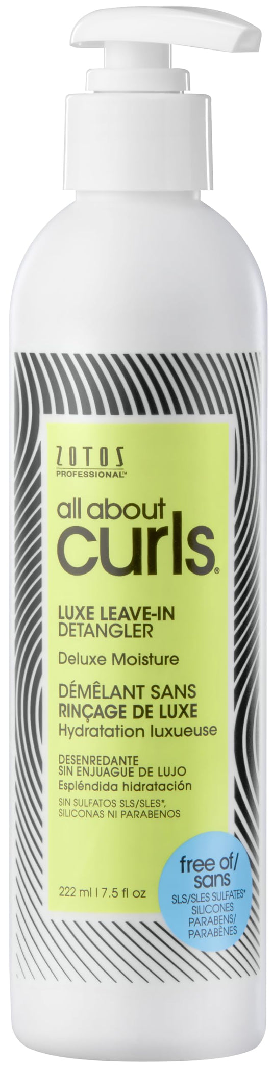 ALL ABOUT CURLS Luxe Leave-In Detangler | For Curly Hair Styling | Detangle, Moisturize, De-Frizz | Reduce Frizz & Softens | Deluxe Moisture | Vegan & Cruelty Free | Sulfate & Paraben Free