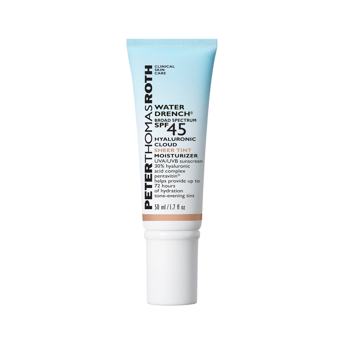 Peter Thomas Roth | Water Drench® Broad Spectrum SPF 45 Hyaluronic Cloud Sheer Tint Moisturizer