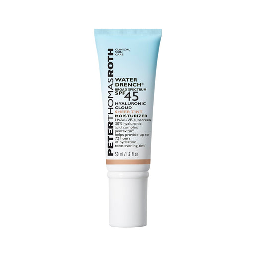 Peter Thomas Roth | Water Drench® Broad Spectrum SPF 45 Hyaluronic Cloud Sheer Tint Moisturizer