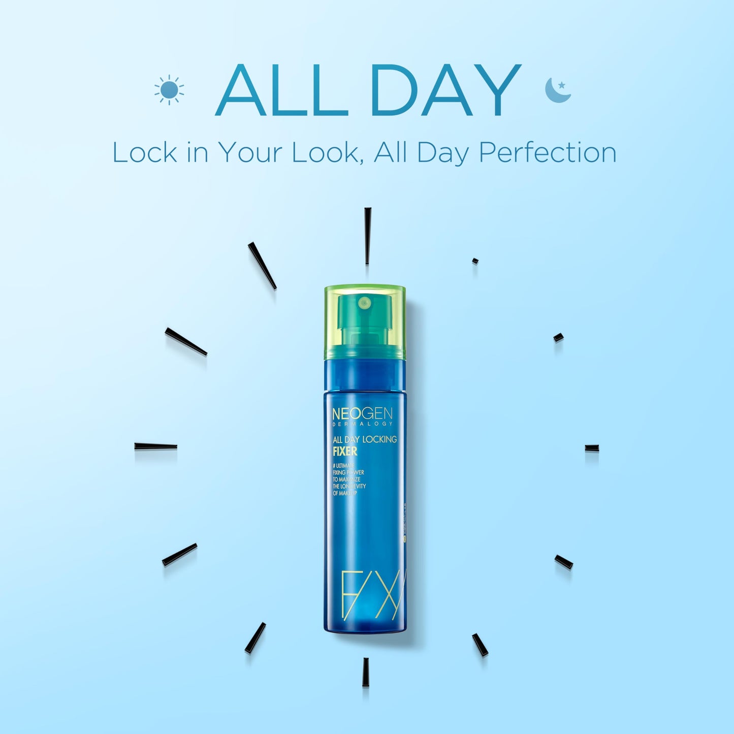 NEOGEN All-Day Makeup Setting Spray, Hydrating & Weightless Sebum Control, Long-Lasting Non-Greasy Finishing Fixer, 2.7 fl oz (80 ml)
