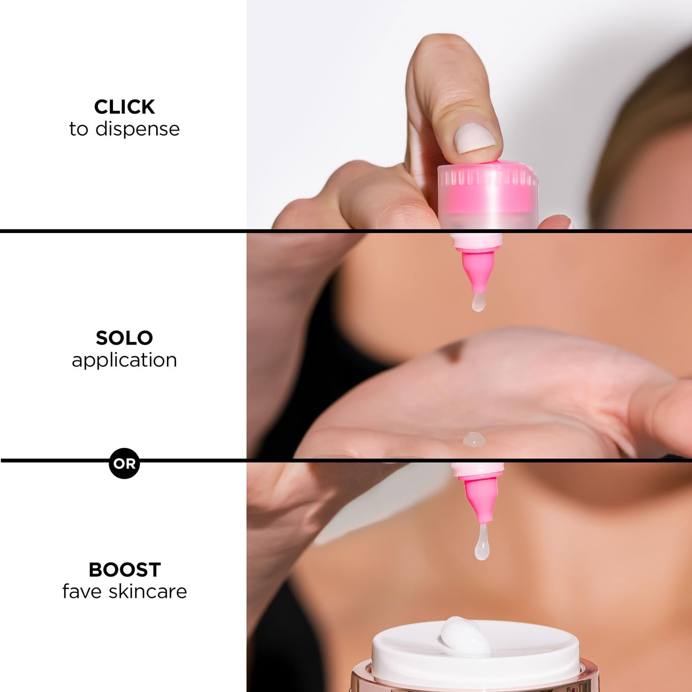 BeautyBio Plumping and Clarifying Boosters.