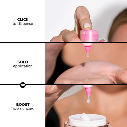 BeautyBio Plumping and Clarifying Boosters.