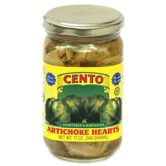 Cento - Marinated Artichoke Hearts, (4)- 12 oz. Jars