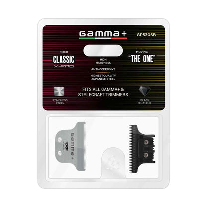GAMMA+ Hair Trimmer Fixed Moving Blade Replacement Professional Grade