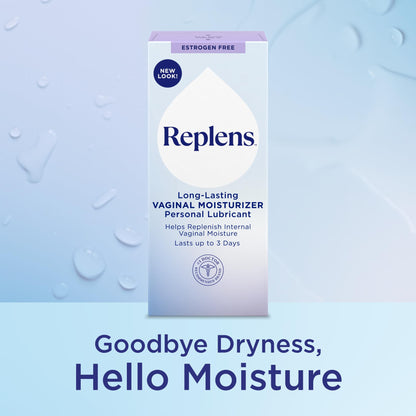 Replens Long Lasting Vaginal Moisturizer for Vaginal Dryness, Doctor Recommended & Estrogen-Free, 8 Pre-Filled Applicators