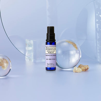 Neal's Yard Frankincense Eye & Lip Serum with Hyaluronic Acid, Aloe Vera & Rosehip Oil, Light & Easily Absorbed, Vegan Approved, Cruelty-Free,10mL