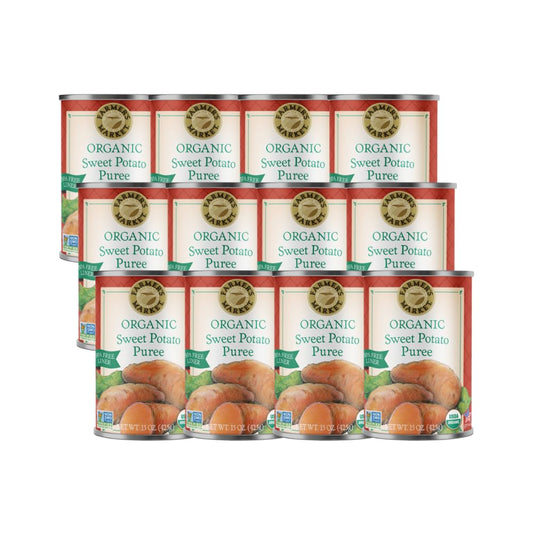 Farmer's Market Organic Sweet Potato Puree, 15 Ounce (Pack of 12)