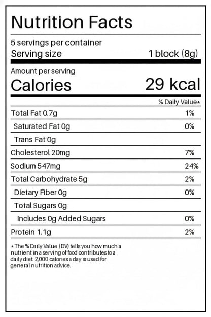 Instant Egg Drop Soup with Dried Pollack, Korean Style Freeze-Dried Soup Block, Savory & Hearty Quick Meal, 1.41 oz (40g), 5 Individual Packs