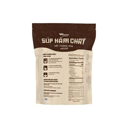 eHerbal Instant Mushroom Soup Cubes Freeze-Dried | 100% Real Mushrooms (Enoki, Shiitake, King Oyster) | Vegan, Quick & Delicious | 10 Servings, 120g (4.23oz)