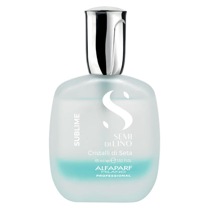 ALFAPARF MILANO Semi di Lino Cristalli di Seta Hair Oil Serum for Fine Hair - Provides Brilliant Shine and Protection - Bi-Phase Serum for Thin Hair - Color Safe - Hydrates, Strengthens (1.52 fl oz)