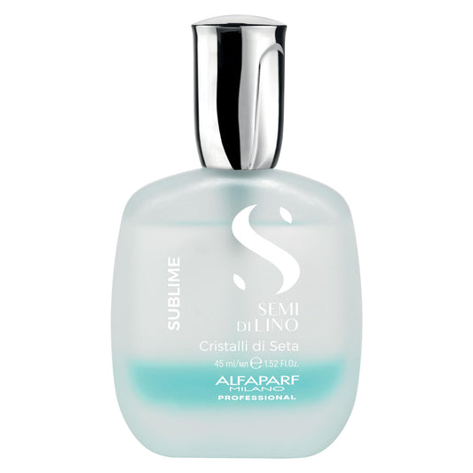 ALFAPARF MILANO Semi di Lino Cristalli di Seta Hair Oil Serum for Fine Hair - Provides Brilliant Shine and Protection - Bi-Phase Serum for Thin Hair - Color Safe - Hydrates, Strengthens (1.52 fl oz)