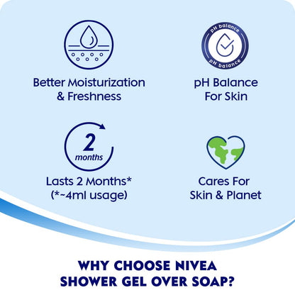 Nivea Bath Care Shower Water Lily Oil, 250 ML