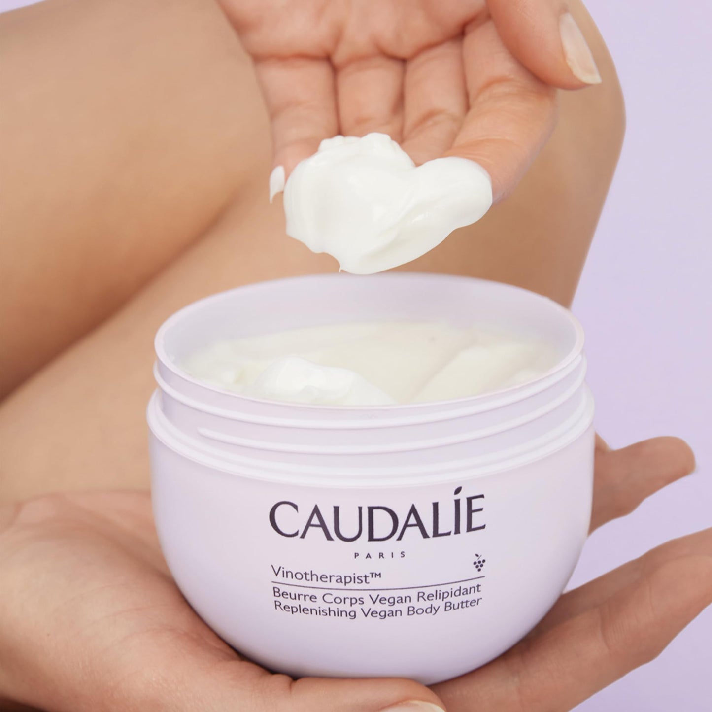 Caudalie Vinotherapist Replenishing Vegan Body Butter with Shea Butter and Grape-seed Oil, Addresses Itching Caused by Eczema and Other Skin Conditions - 250 mL