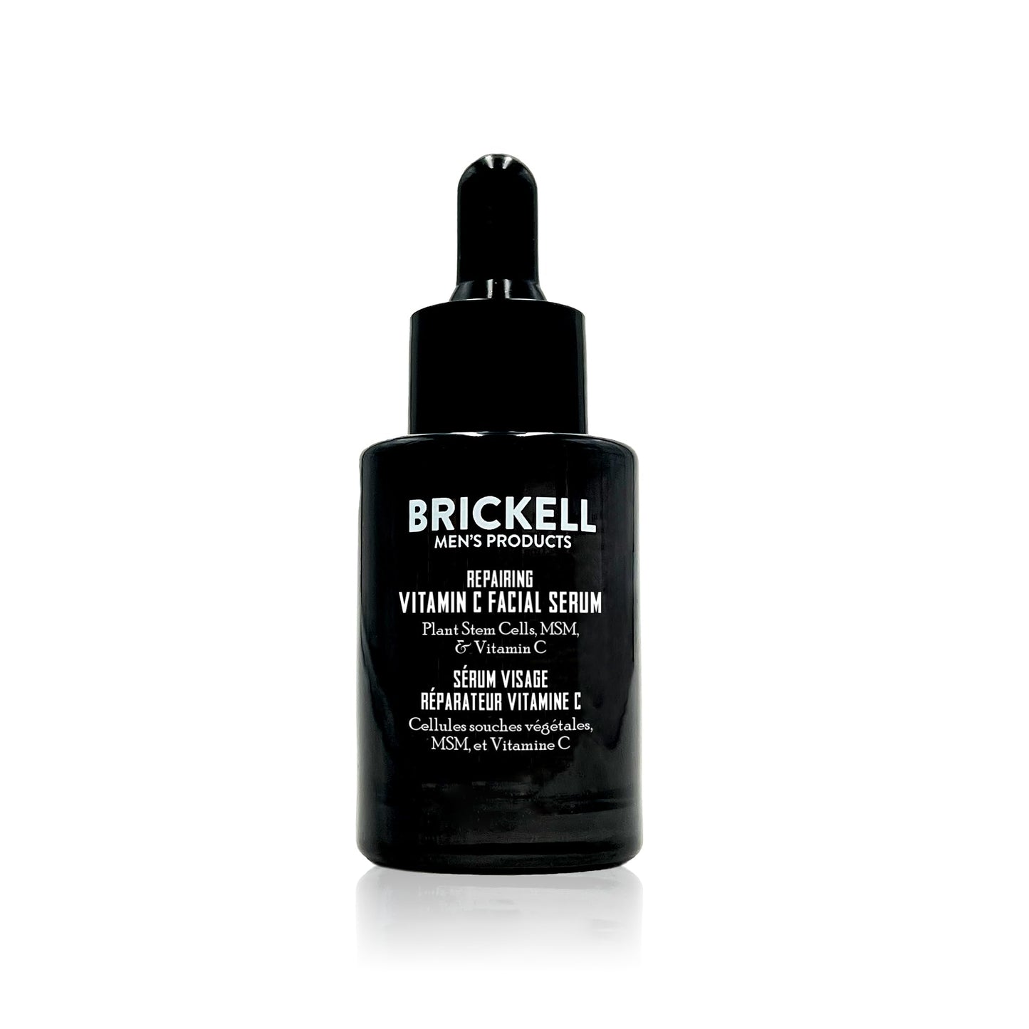Brickell Men's Anti Aging Vitamin C Serum For Face, Repairing Night Facial Serum for Men, Natural and Organic Hyaluronic Acid Serum For Face to Diminish Wrinkles and Reduce Redness, 1 Ounce, Unscented