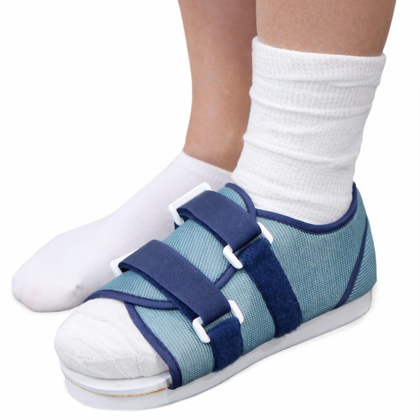 DMI Women's Size 6-8 Post Op Surgical Walking Shoe for Broken Foot or Toes, Pain, Lightweight Adjustable Straps, Left or Right -Universal Fit