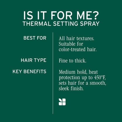 Biolage Thermal Setting Spray - Strengthens Hair, Guards Against Heat Styling, Hair Spray, Vegan, Paraben-Free, 8.5 Fl Oz