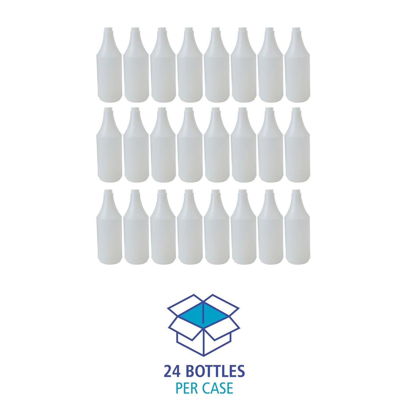 Boardwalk BWK00032 32 oz. Embossed Spray Bottle - Clear (24/Carton)