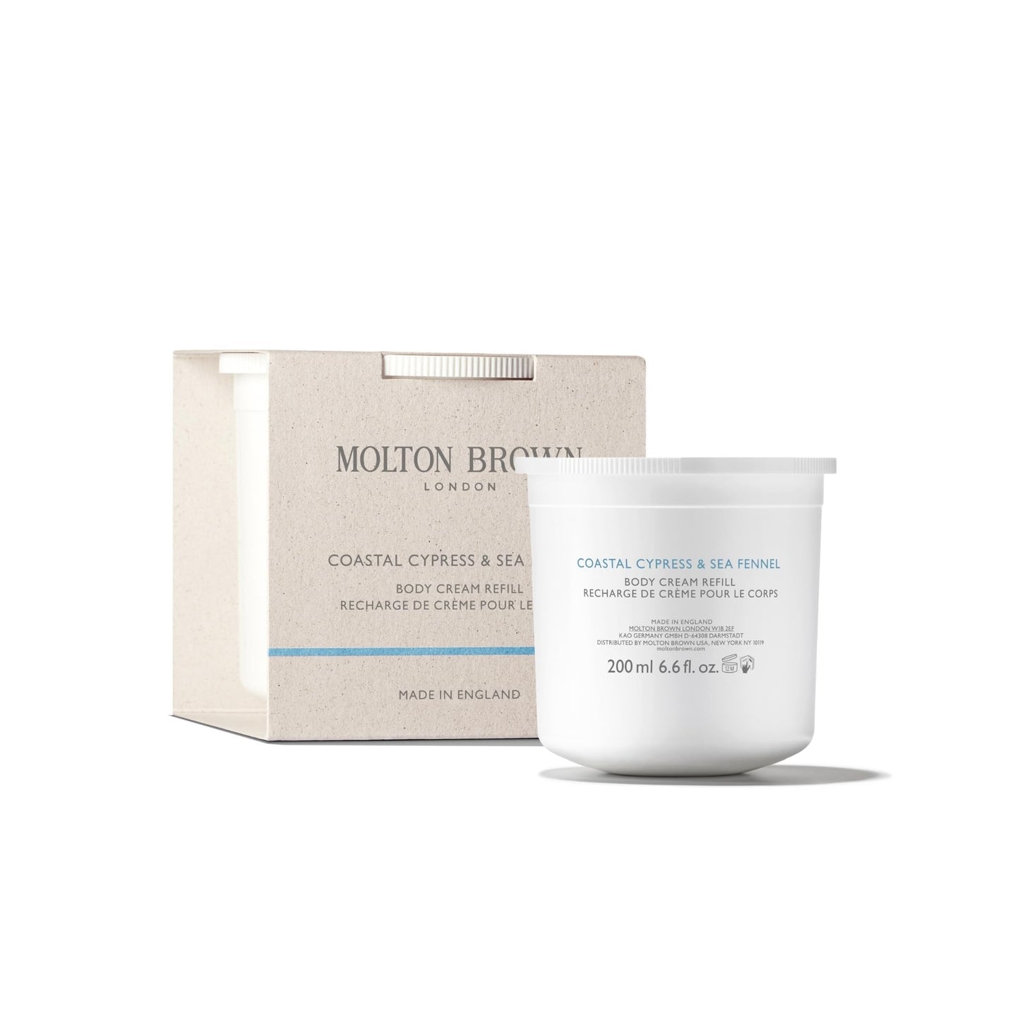 Molton Brown Coastal Cypress & Sea Fennel Body Cream Refill 6.76 fl. oz.
