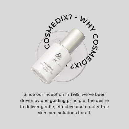 COSMEDIX Brilliancy Vitamin C Brightening Face Oil for Women & Men - Hydrating Facial Oil for Dark Spots & Uneven Skin Tone - Ultra-Nourishing Facial Skin Care Products, Moisturized & Natural Glow