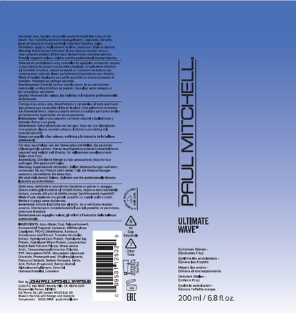 Paul Mitchell Ultimate Wave Lightweight Hair Gel, Enhances Waves, Eliminates Frizz, For Curly Hair, 6.8 fl. oz.