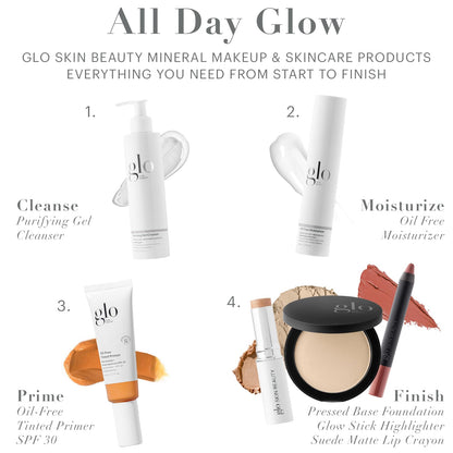 Glo Skin Beauty Oil Free Moisturizer - Lightweight Moisturizing Face Cream Powered by Hyaluronic Acid & Algae Extract for a Balanced, Conditioned & Clear Complexion