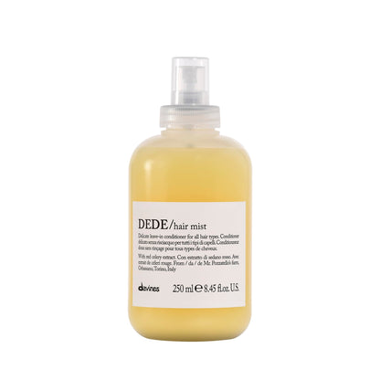 Davines DEDE Hair Mist, Lightweight Leave-In Milk Conditioner for All Hair Types - Frequent Use Spray to Detangle, Moisturize, and Remineralize with Red Celery Extract, Weightless, 8.45 Fl Oz