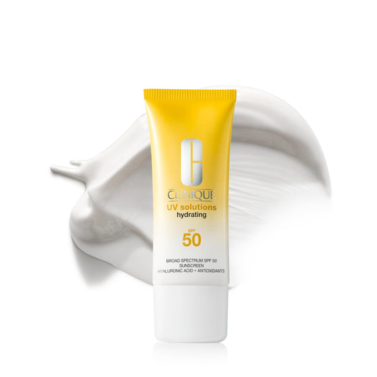 Clinique UV Solutions Sunscreen Broad Spectrum SPF 50 With Antioxidants | In Mattifying & Hydrating Formulas | No White Cast | Safe For Sensitive Skin, 1.3 Fl Oz