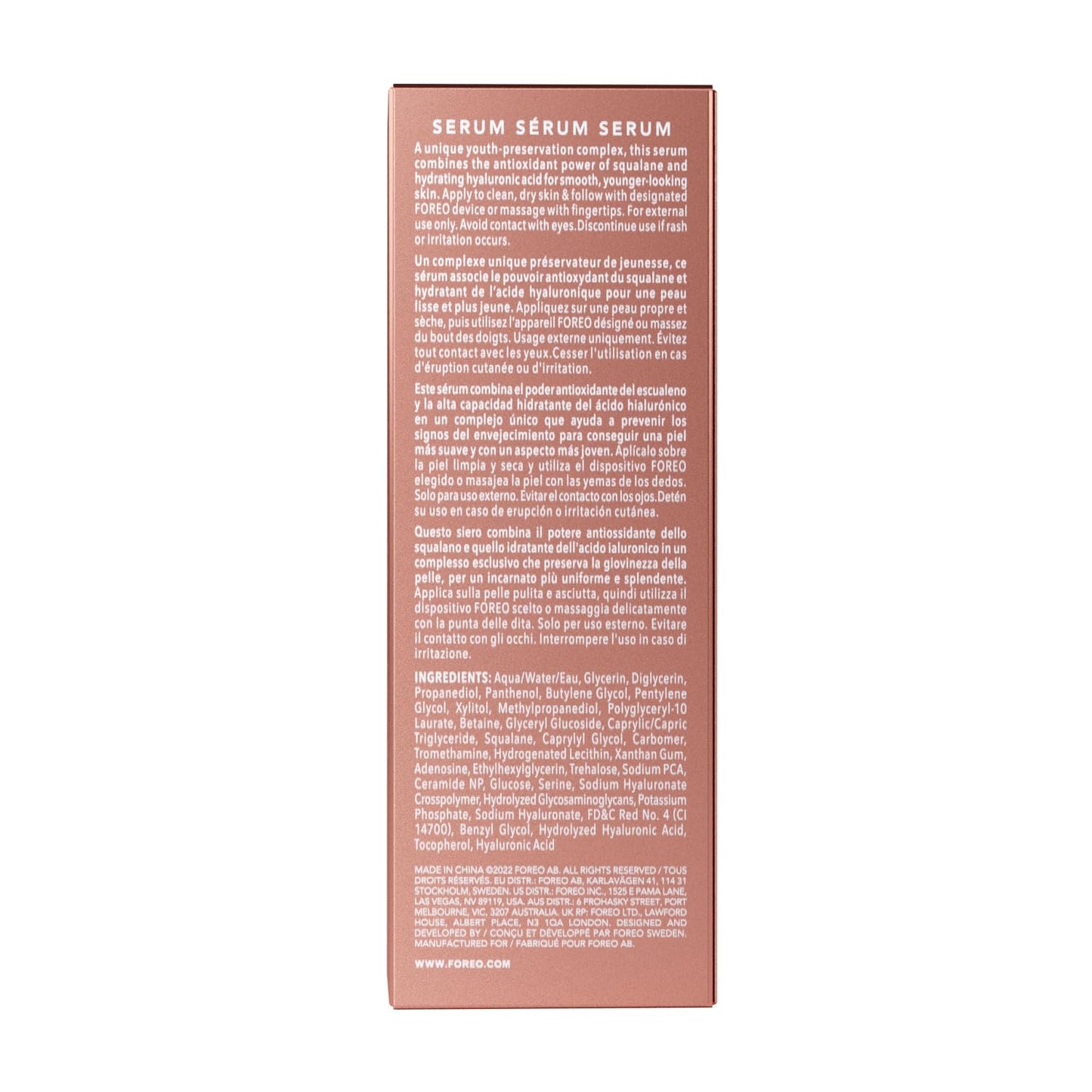FOREO SUPERCHARGED Serum 2.0 – Conductive Skincare Gel – Hyaluronic Acid & Squalane – Vegan – Clean Formula – 1 fl.oz