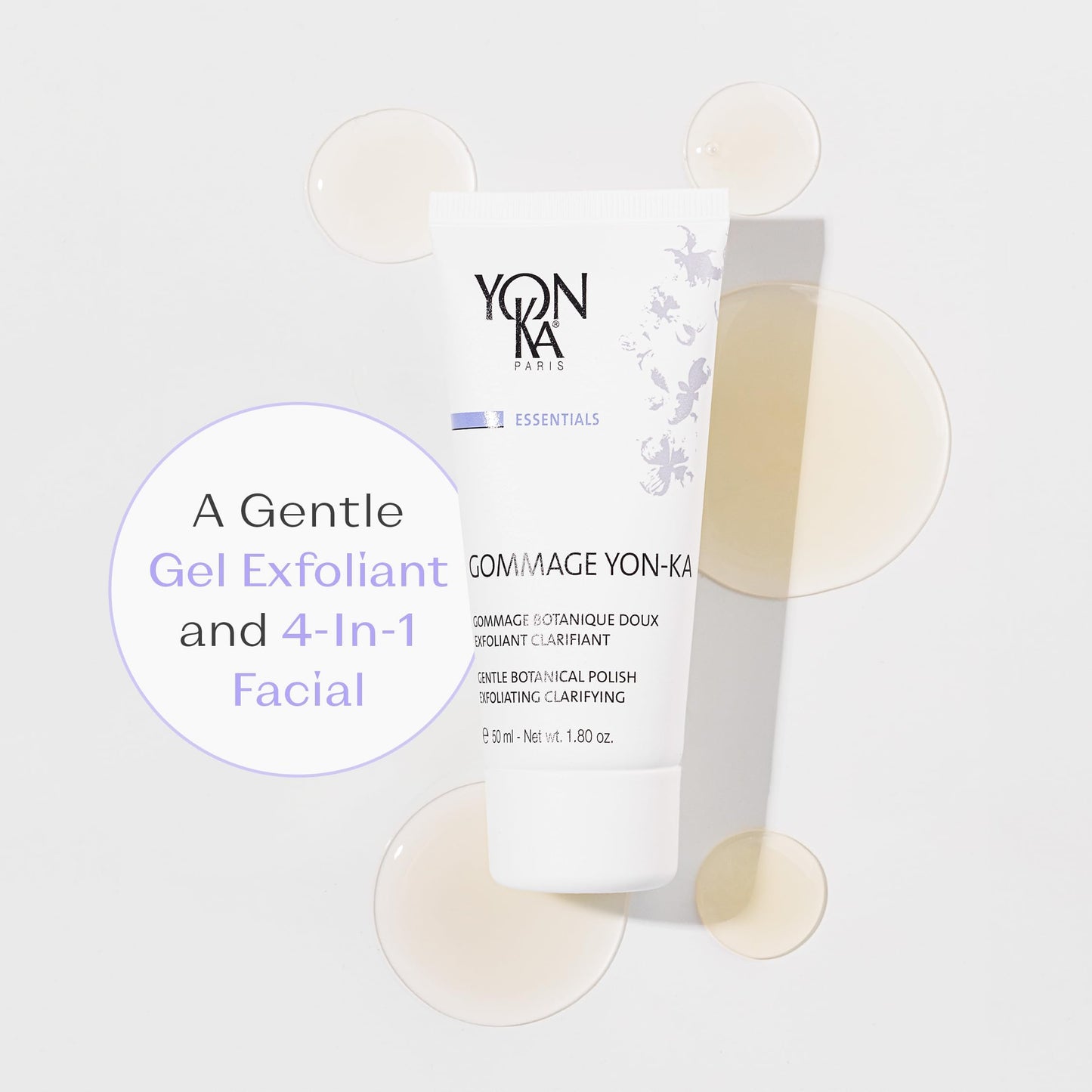 Yon-Ka Gommage Peeling Gel | Gentle Facial Exfoliator to Brighten and Balance | Help Tighten Pores and Reduce the Look of Redness | Paraben-Free | 1.80 oz