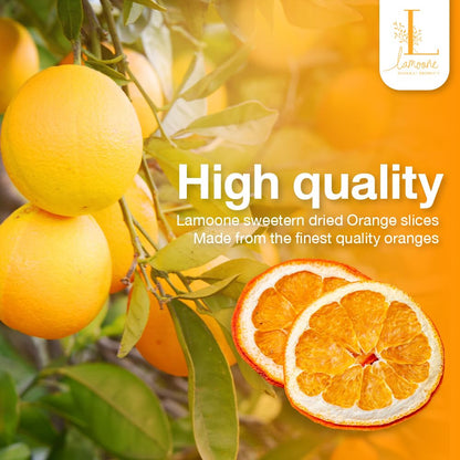 Premium Sweeten Dried Orange Slices, Dehydrated Fruit for Cocktails Garnish, Sweet and Moist, Delicious and Versatile Fruit Garnish, 5 Oz/142g (Pack of 1, 5, Ounce)