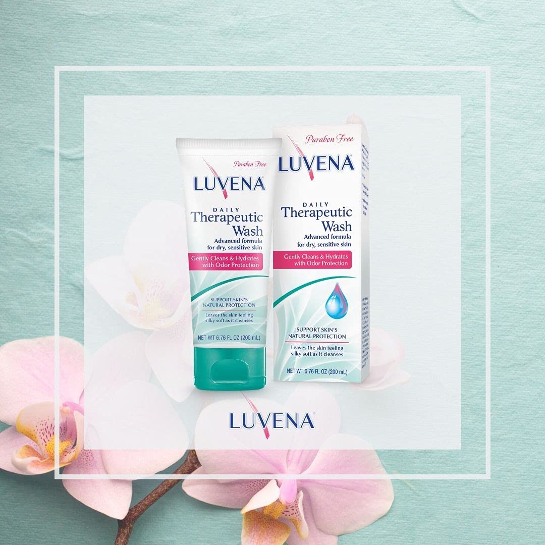 LUVENA Personal Wash - Intimate Wash for Women - Gentle Feminine Wash to Help Moisturize and Resist Odor - pH Balanced, Vitamin E, Paraben Free - Sweet Pea Scented 1pk- (6.76 oz)