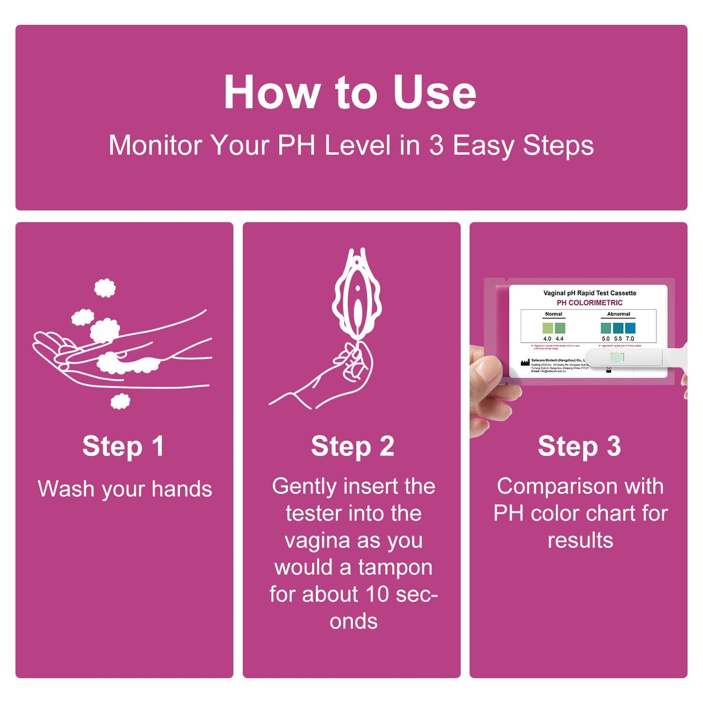 Vaginal pH Test Strips, conveniently Designed for Women's use. Get Results in just 10 Seconds. 18-Count Pack. Easily Monitor pH Balance at Home.