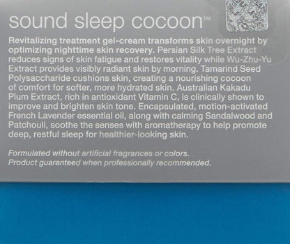 Dermalogica Sound Sleep Cocoon Night Cream Gel for Face, Revitalizing Overnight Moisturizer with Essential Oils - Promotes Restful Sleep for Radiant, Healthier-Looking Skin, 1.7 Fl Oz