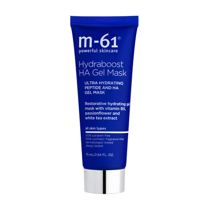 m-61 Hydraboost HA Gel Mask | Ultra-Hydrating, Cooling Gel Mask With Hyaluronic Acid, Vitamin B5, Peptides, and White Tea Extract, 2.5 Fl. Oz.